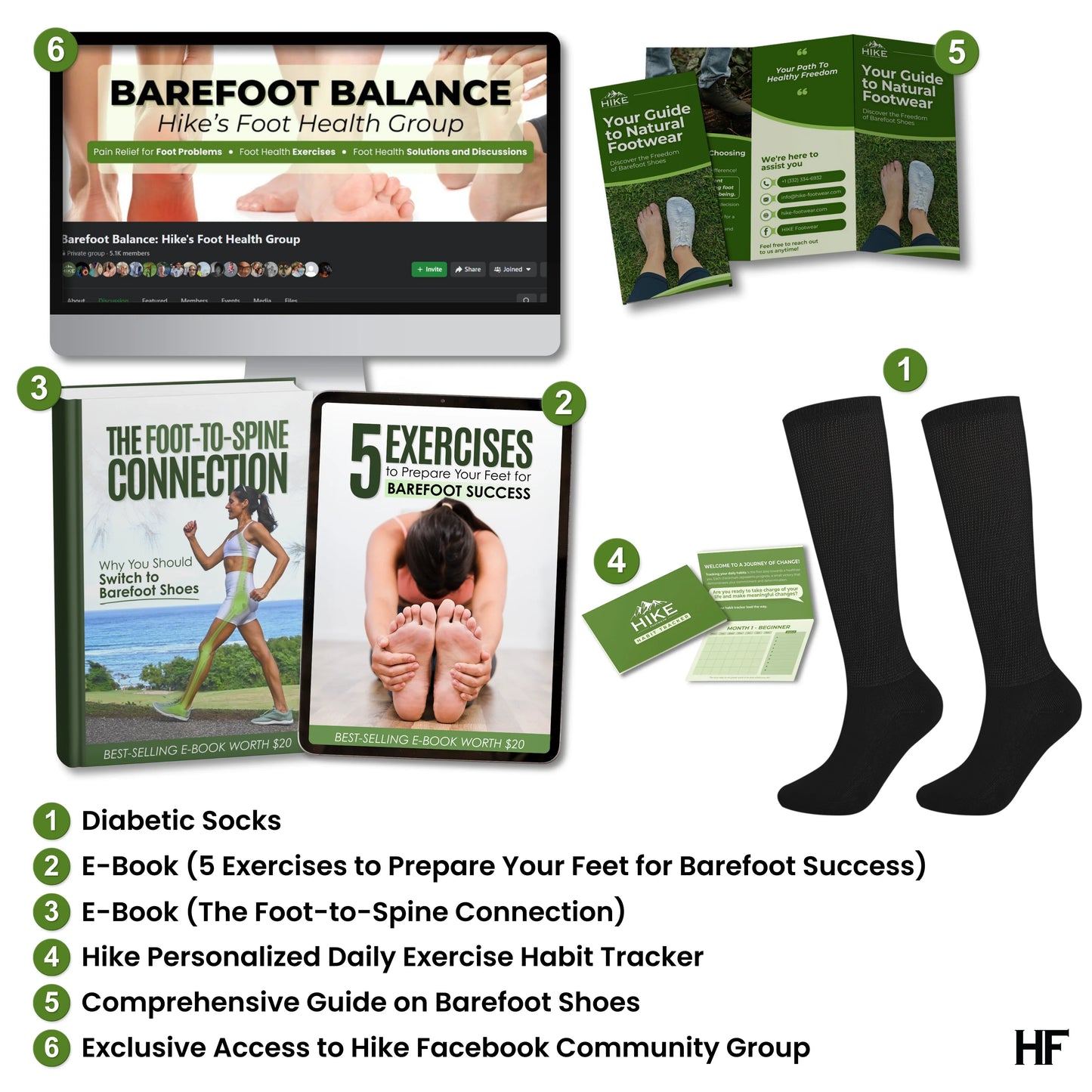 HF Diabetic Comfort Socks - Moisture-Wicking Technology for Enhanced Blood Circulation