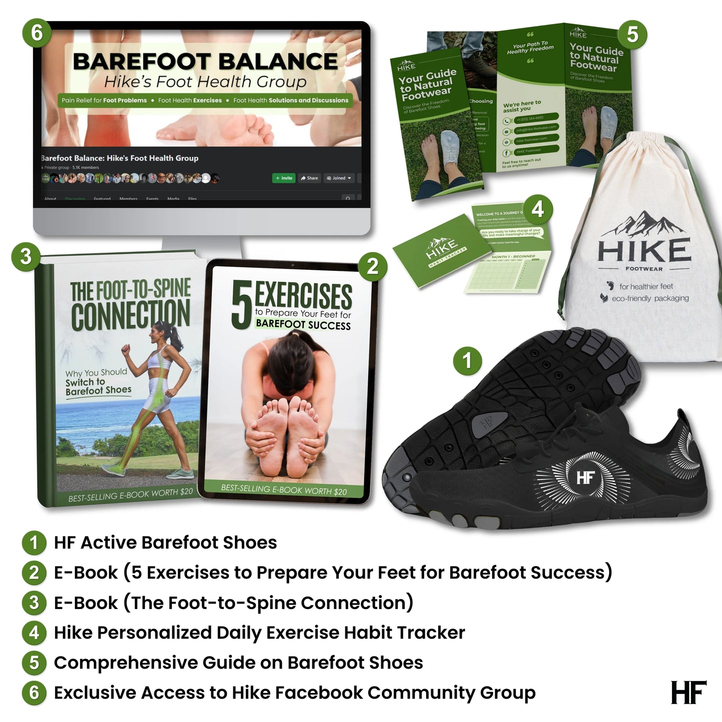 HF Active - Active Lifestyle & Pain Relief Barefoot Shoes (Unisex) (BOGO)