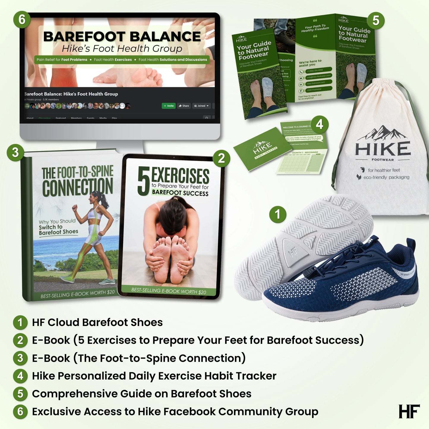 HF Series x Cloud – Ergonomic & Supportive Barefoot Shoes (Unisex) (BOGO)