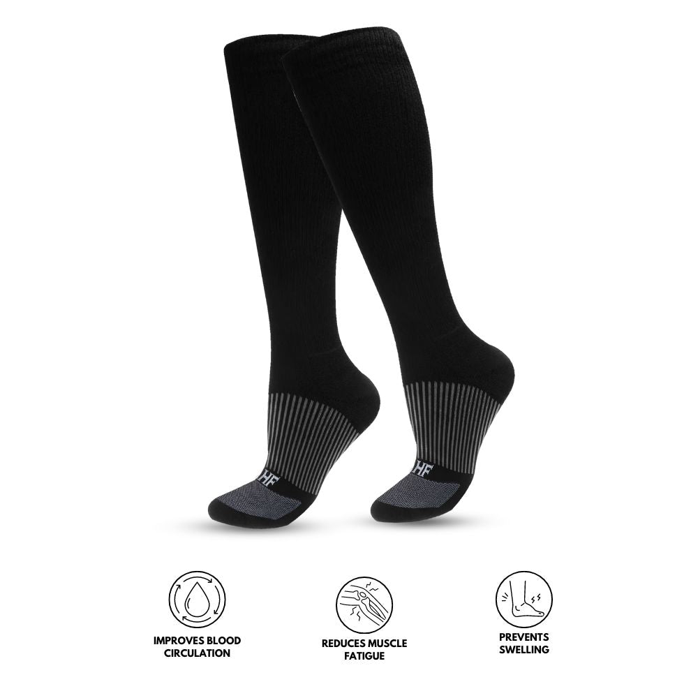 HF Compression Socks + Orthopedic Insoles - For Boosting Blood Circulation