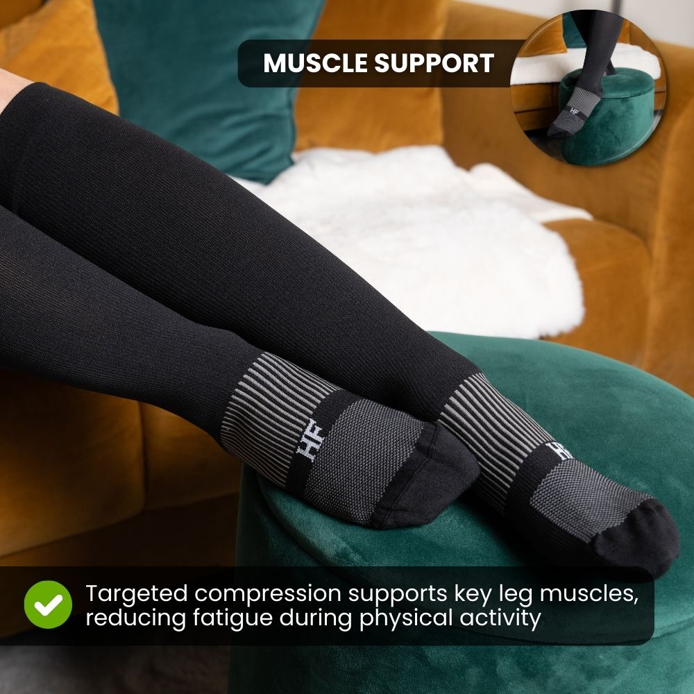 HF Compression Socks + Orthopedic Insoles - For Boosting Blood Circulation
