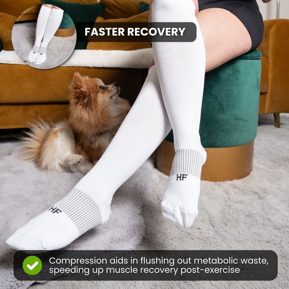 HF Compression Socks + Orthopedic Insoles - For Boosting Blood Circulation