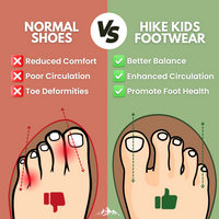Hike Kids - Waterproof Barefoot Winter Shoes for Kids